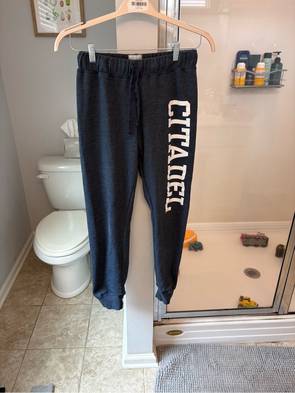 Redshirt Citadel Military College Sweatpants Charcoal Gray Joggers Small